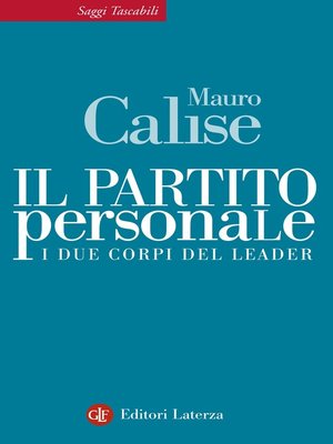 cover image of Il partito personale